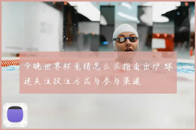 今晚世界杯竞猜怎么买指南出炉 球迷关注投注方式与参与渠道